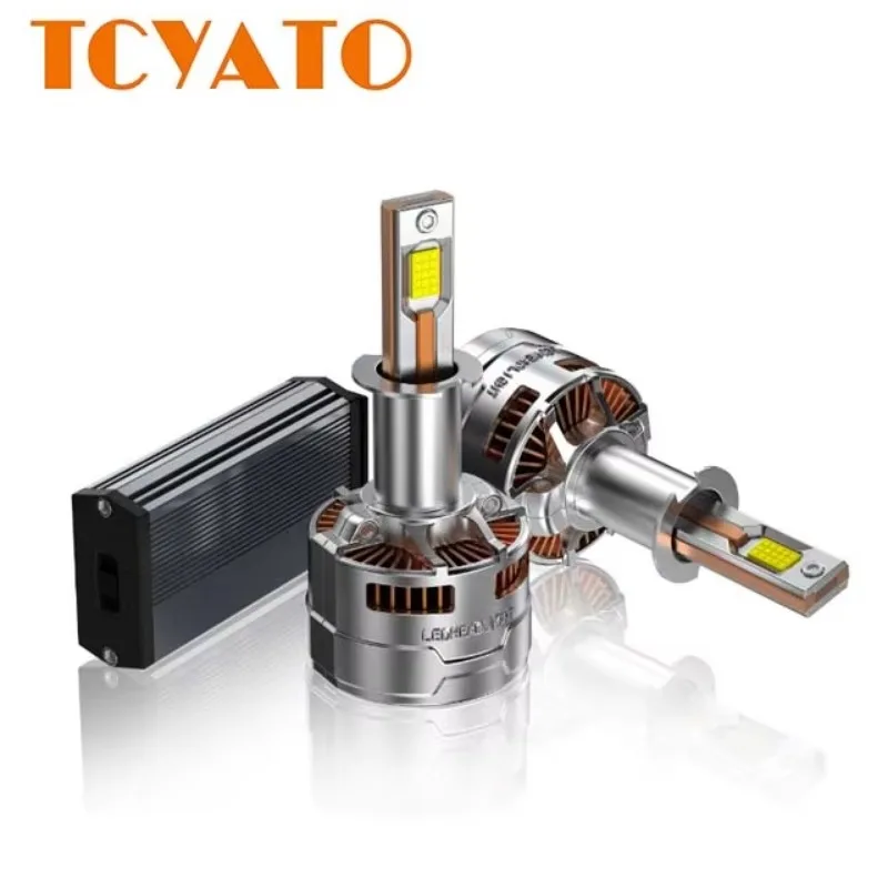 

TCYATO High-power 4-tube 120Wled Car Headlights H1 H3 H7 H11 H4 9005 9006 9012 Headlights