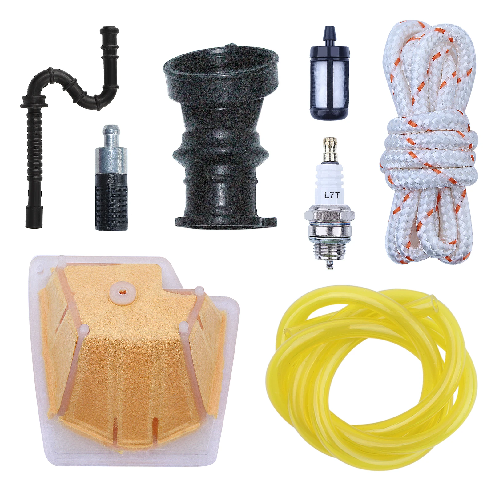 Imagem -02 - Kit de Linha de Filtro de Combustível de ar para Stihl Ms270 Ms270c Ms280 1133 120 1604 w Vela de Faísca Filtro de Óleo Tubo de Óleo Corda de Puxar Tubo de Entrada
