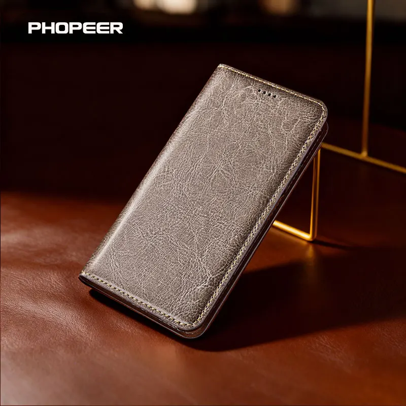 

Luxury Genuine Leather phone Case for Vivo X200 X100 X90 X80 X70 X60 X50 Pro Mini Ultra Flip phone case Horse pattern