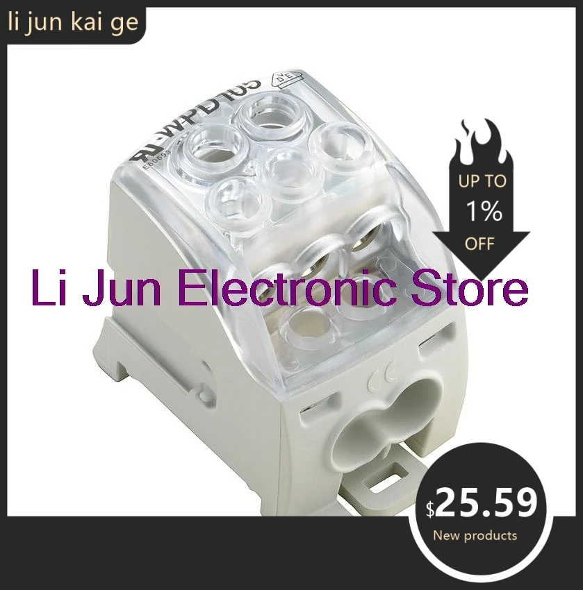1 unidad de conector WPD105 1x35+1x16/2x25+3x16GY 1562170000, terminal de distribución de energía