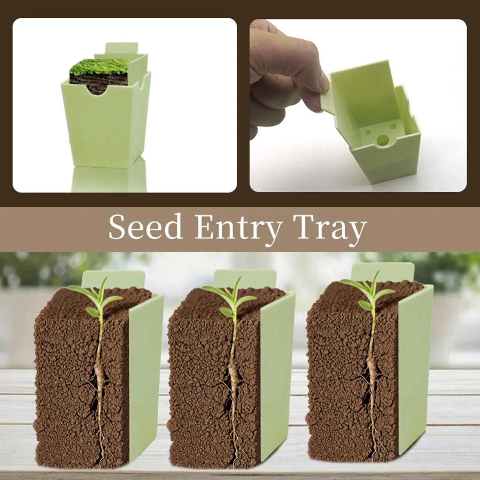 Plant Starter Tray Plant Germination Tray Mini Propagator Seeding Box
