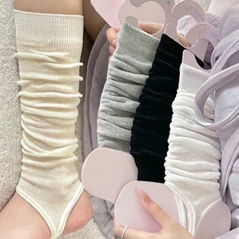 

1/3Pairs Women Leg Warmers Ballet Stockings Summer Ultrathin Mid-calf Calf Socks Girls Sweet Breathable Ballet JK Long Sockings