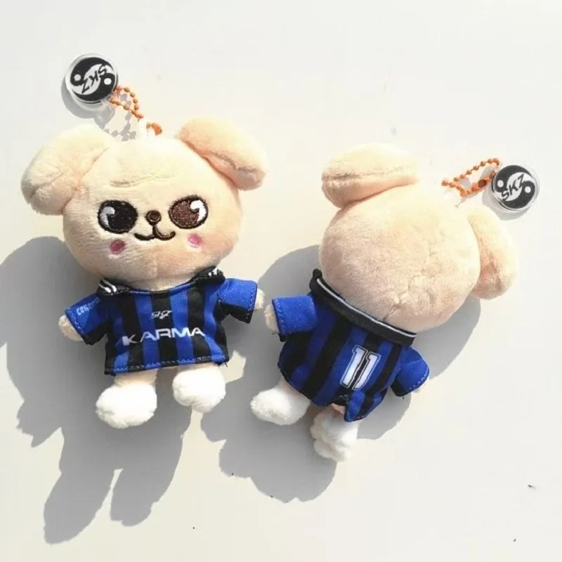 Nuovo SKZOO Portachiavi in peluche KARMA Blue Ball Dress Doll Stray Kids Peluche SKZ Han Zhi Cheng Fang Can Portachiavi Giocattolo per bambini Regalo
