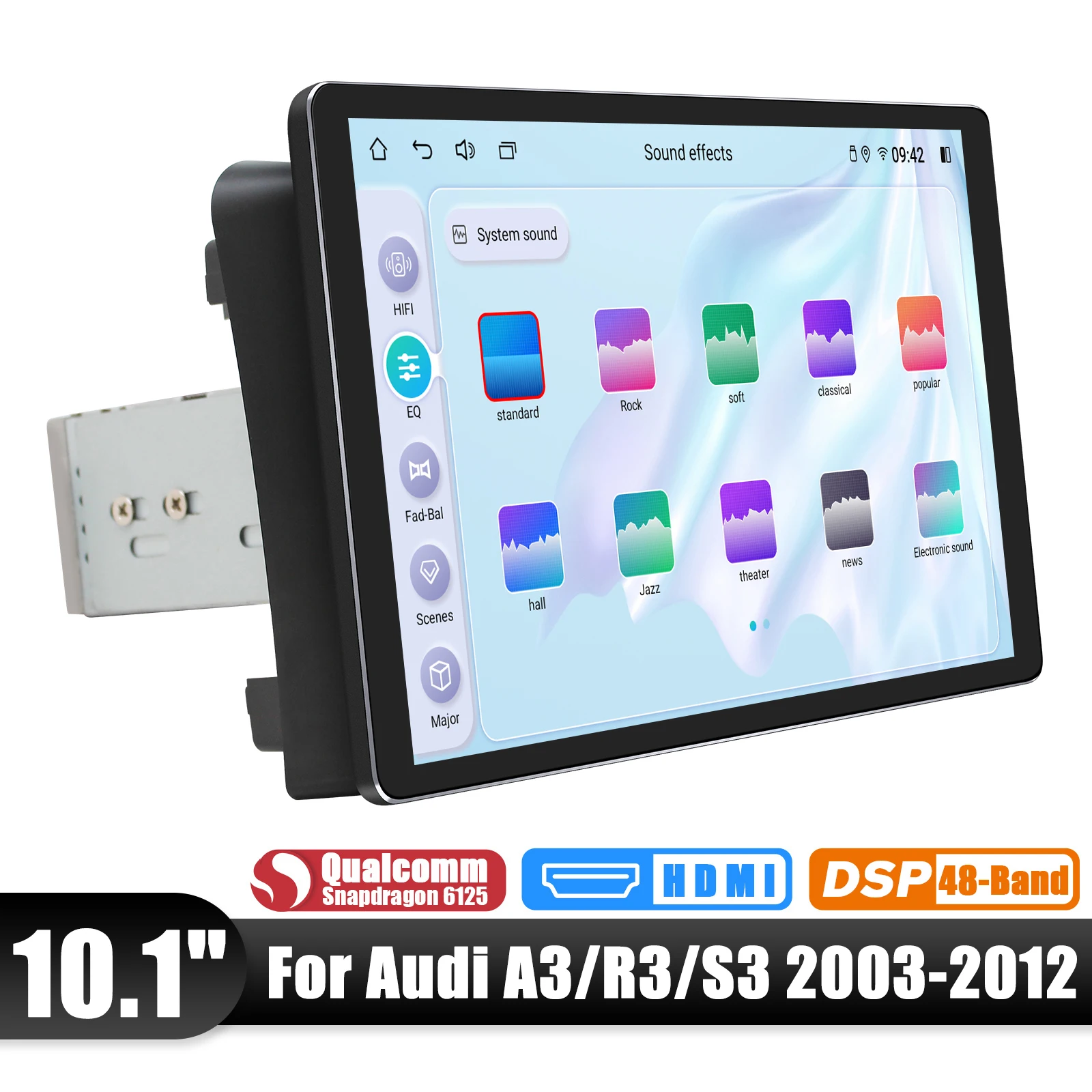 JOYING-وحدة راديو ستريو للسيارة مع سيارة أبل ، أندرويد أتوماتيكية ، أحدث ترقية ، شاشة كبيرة ، أودي A3 R3 S3-بهو ، #4