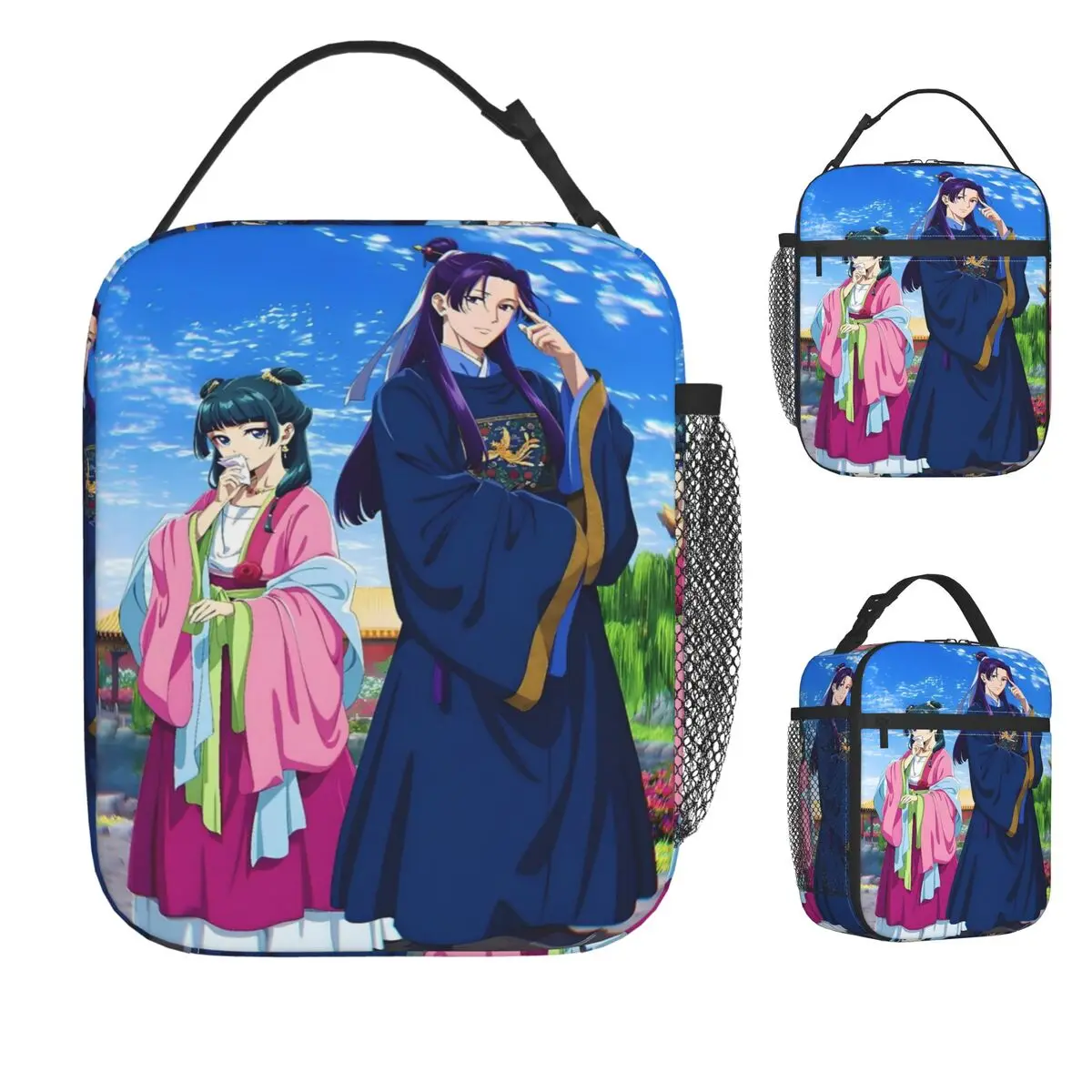 

Jinshi аниме сумка для обеда The Apothecary Diaries пикник ланч-бокс для мужчин забавная сумка-тоут на заказ сумки для еды Оксфорд сумка-холодильник