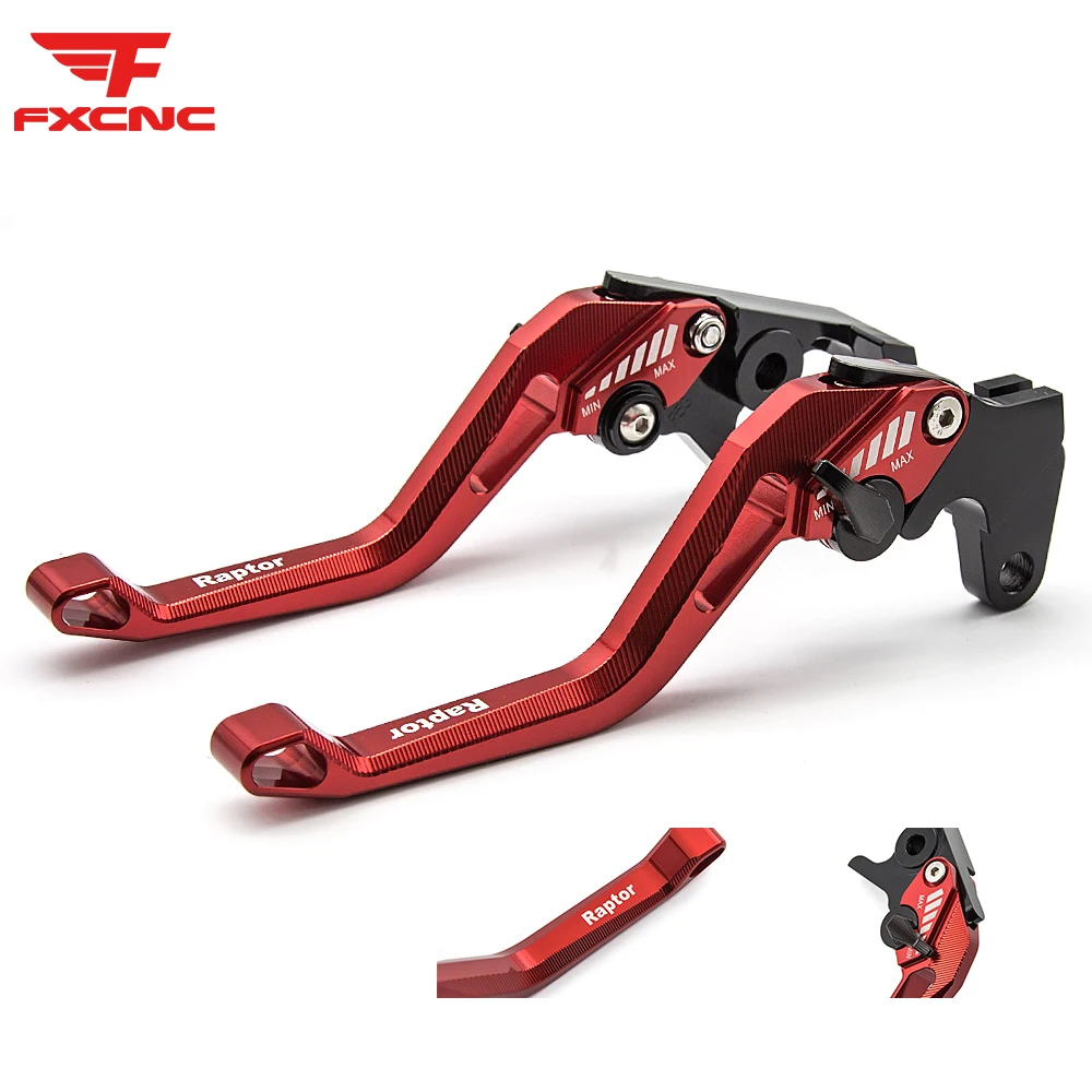 Para Yamaha Raptor 125 YFM125R 2011-2013 palancas de embrague de freno de motocicleta empuñaduras de palanca de freno de motocicleta ajustables 3D