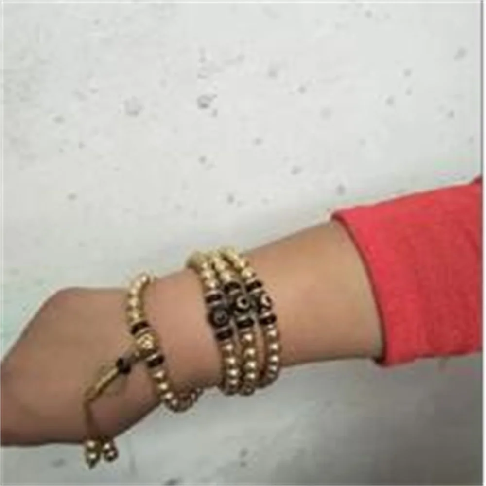 Fashion girl Pure Brass 108 bracciali collane da uomo e da donna Buddha tibetano Beads Star Moon Eyes Bohimi Child