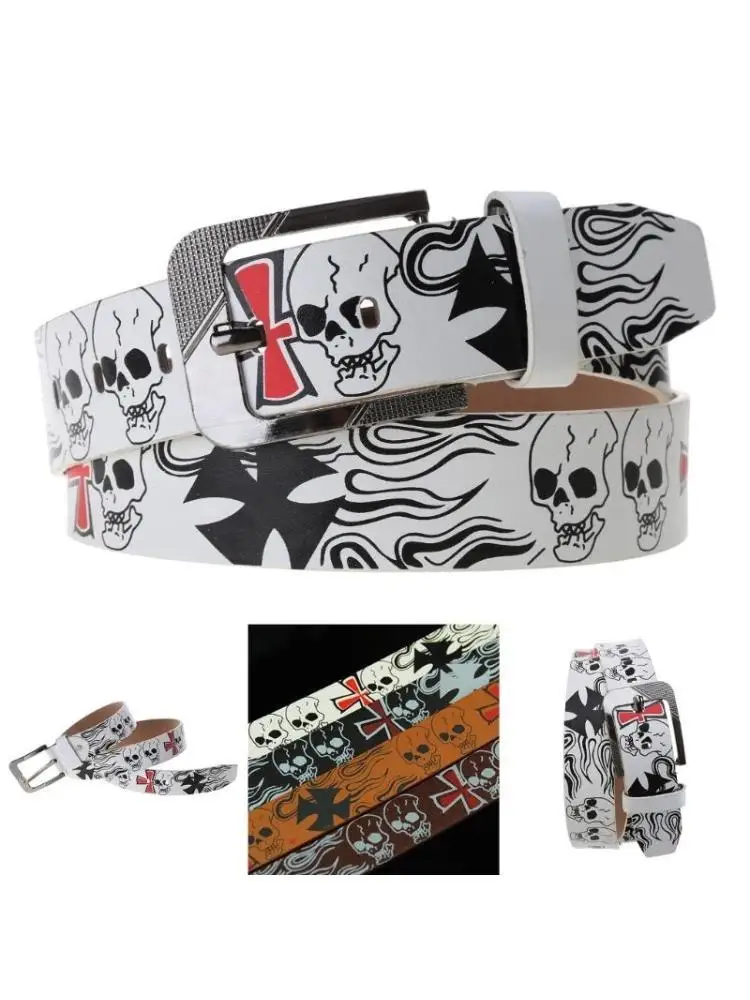 

652F уличный хип-хоп мужской ремень женский джинсовый ремень брюки модные аксессуары для одежды