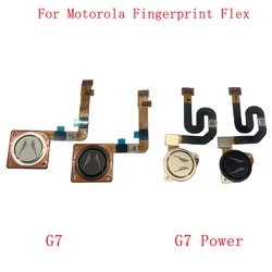 Sensor de impressão digital botão cabo flexível para motorola moto g7 g7 plus g7 power g7 toque impressão digital sensor peças reparo