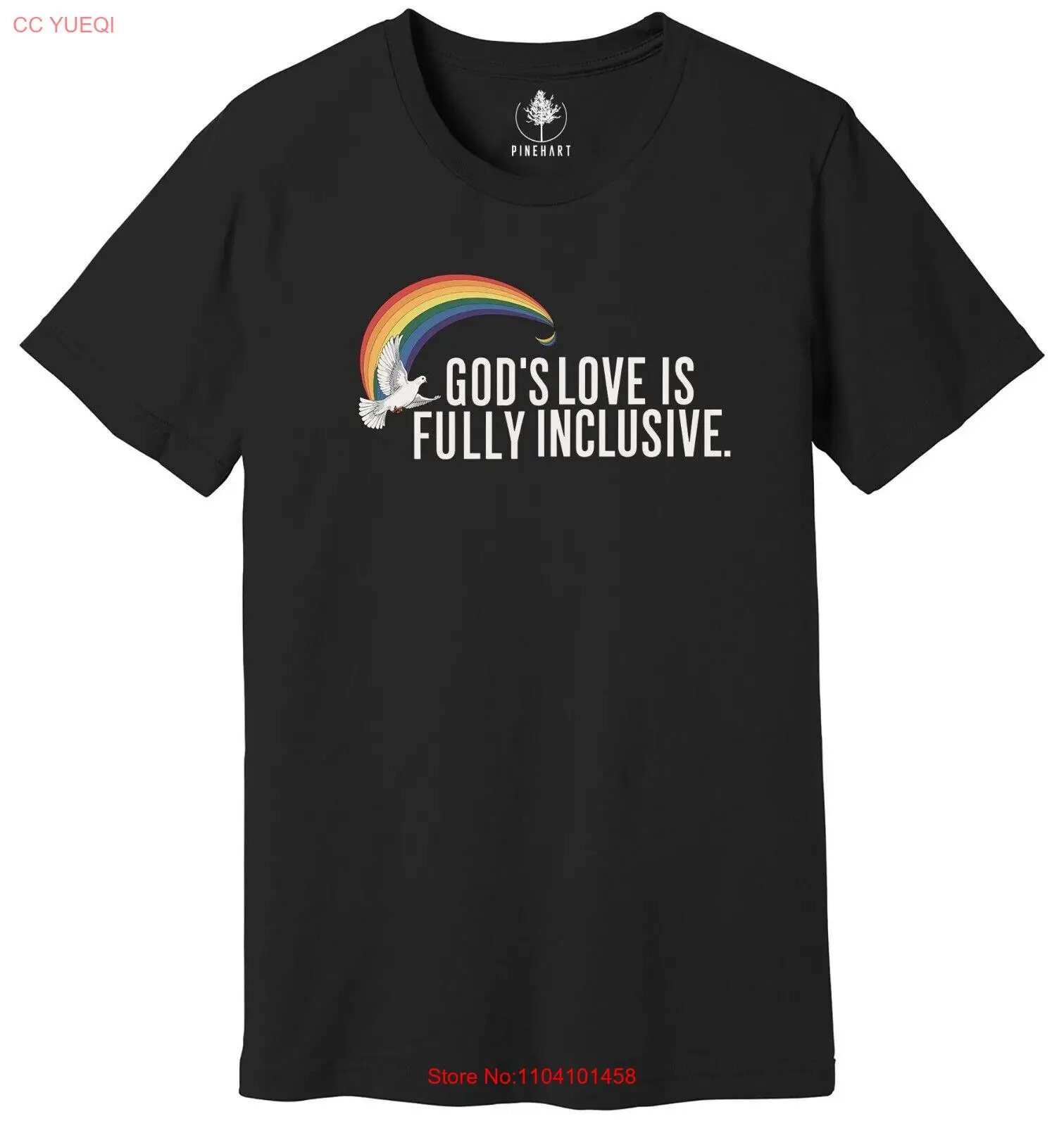 God's Love Is Fully Inclusive LGBT Flag T-Shirt, LGBTQ Tshirt,Pride Inclusion