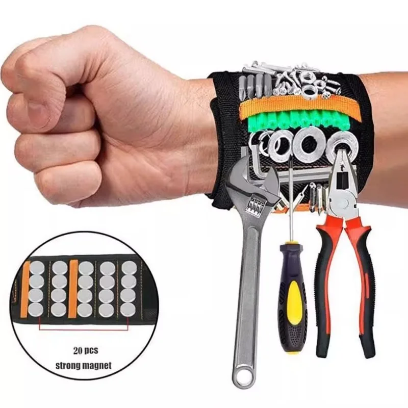 

Magnetic wristband screw small accessories adsorption storage artifact kit