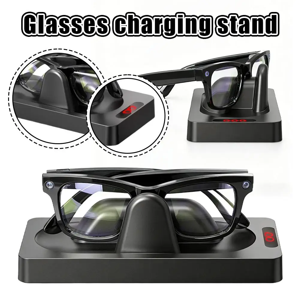 

For Ray-Ban Meta Smart Glasses New Potable Travel Charger Station Charging Dock With Indicator Type-C Adapter Charger Bracket