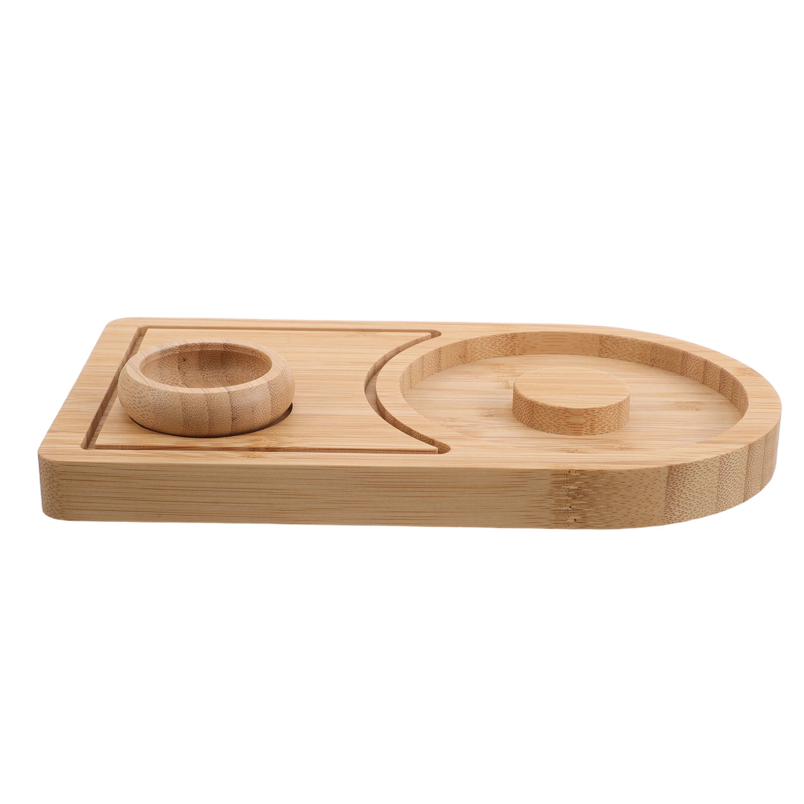 

Cocktail Tools Beverage Tray Salt Case Wood Rim Tool Margarita Accessories Tequila Serving Set Wood Plate Tray
