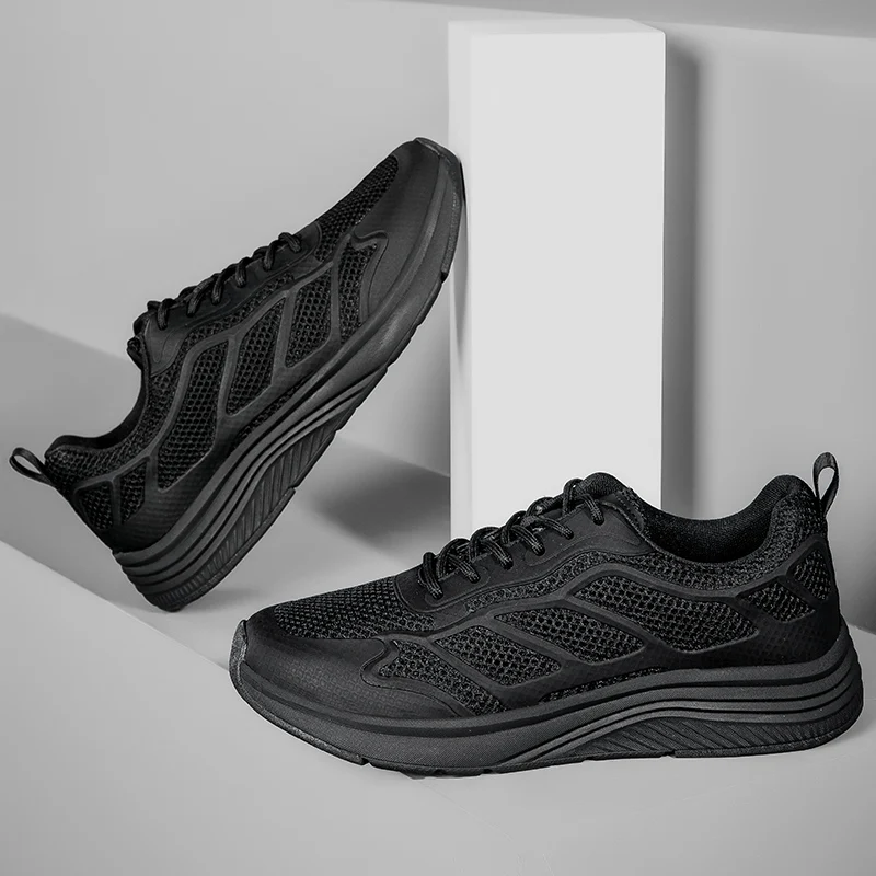 Zapatillas de deporte Zapatillas de deporte Tenis Negro Ocio Cómodo Calidad Gimnasio Atlético Deporte casual Al aire libre Trail Running Shoes Hombres