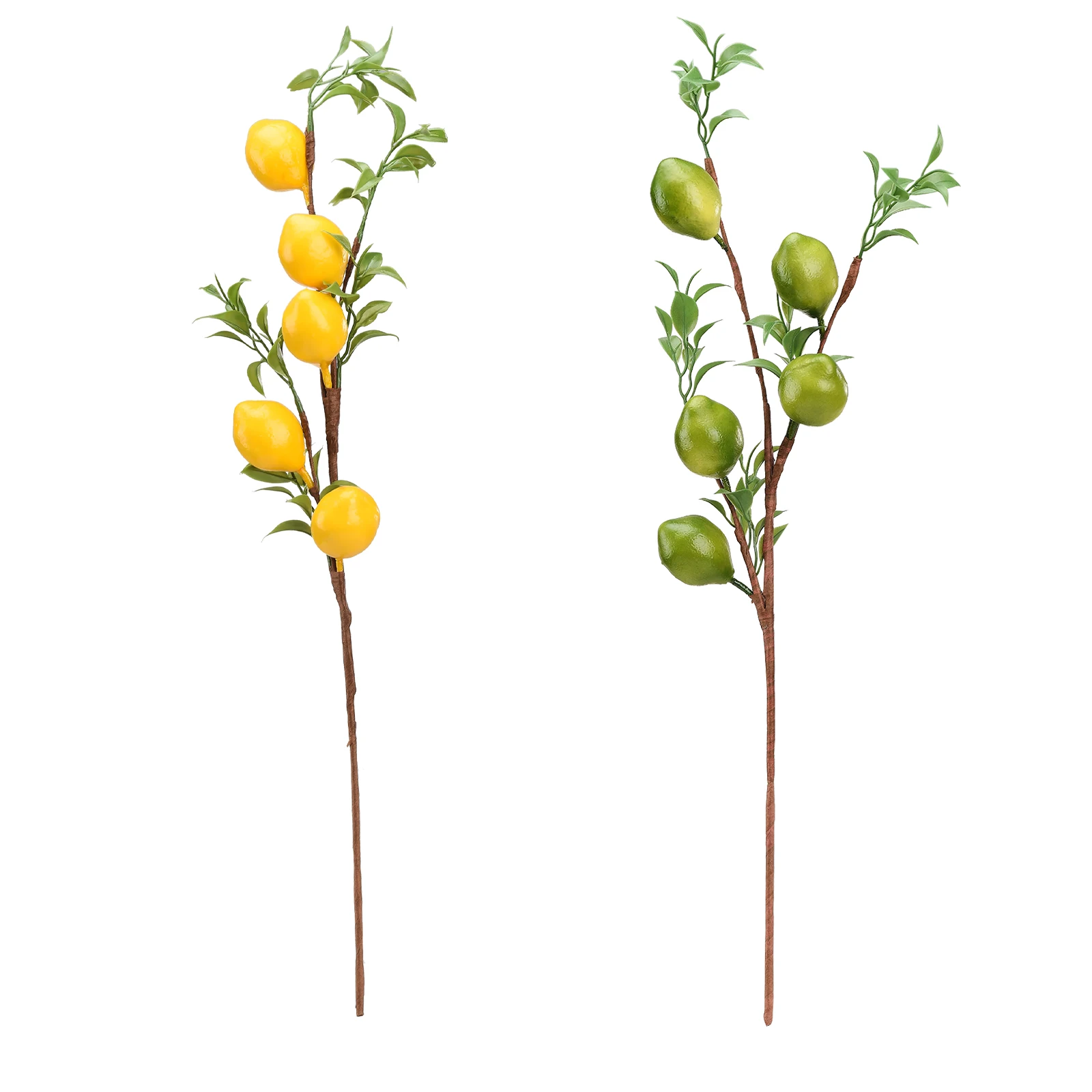 60cm Simulation Lemon Fruit Tree Branch Artificial Plant Branch Party Dressing Fresh Style Natural Ornaments Party Home Decor