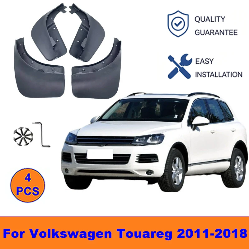 

4Pcs Mud Flaps For Volkswagen Touareg 2011-2018 - Splash Guards Front&Rear Wheel Fender Mudguards Car Exterior Protection Parts