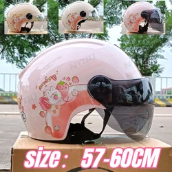 Children's Helmet Boys and Girls Summer Electric Motorcycle Half Helmet Baby Hat Battery Car