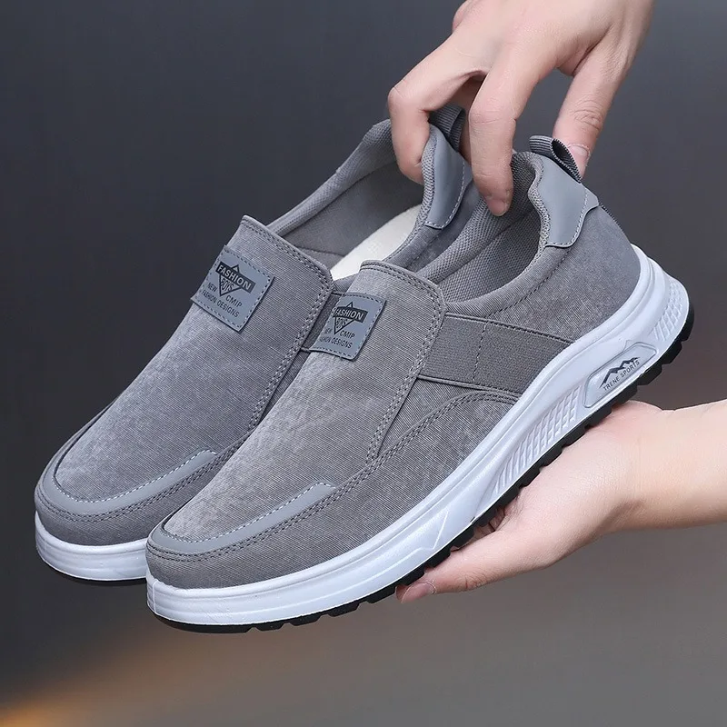 

Лоферы, осенние новые мужские туфли на плоской подошве, уличная нескользящая повседневная мужская обувь, кроссовки, мужская тканевая обувь, прогулочная обувь Hombre 39-45