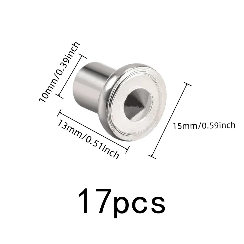 17 pcs 10mm Woodworking Alignment Pins, Accurate Drill Alignment and Compact Portable, ideal for Cabinet Drilling Guide