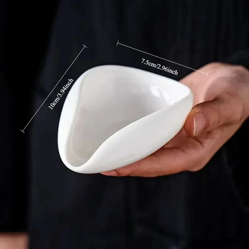 Coffee bean measuring tray, scale, bean dish, coffee powder, ceramic measuring cup weighing Easy to clean coffee powder dish image 6