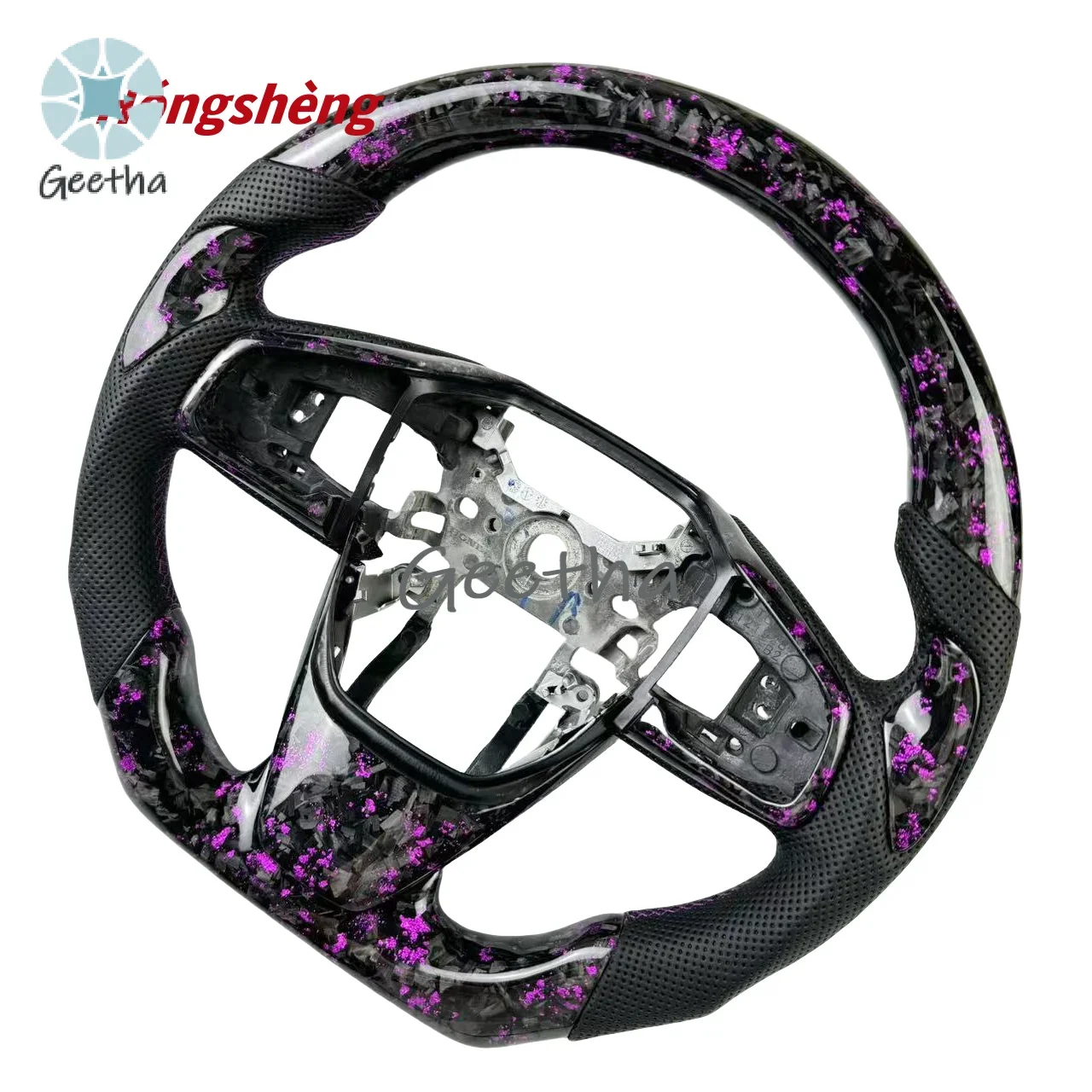 

For Honda Civic Type R 10th Generation Accord CRV XRV Custom D-shaped Steering Wheel True Forged Carbon Fiber Steering Wheel