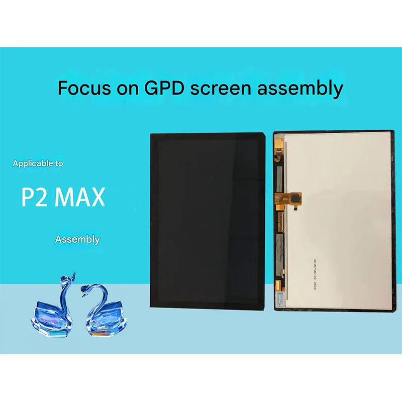 For GPD P2 Max 2 LCD Display With Touch Screen Digitizer Assembly Repair Parts Replacement