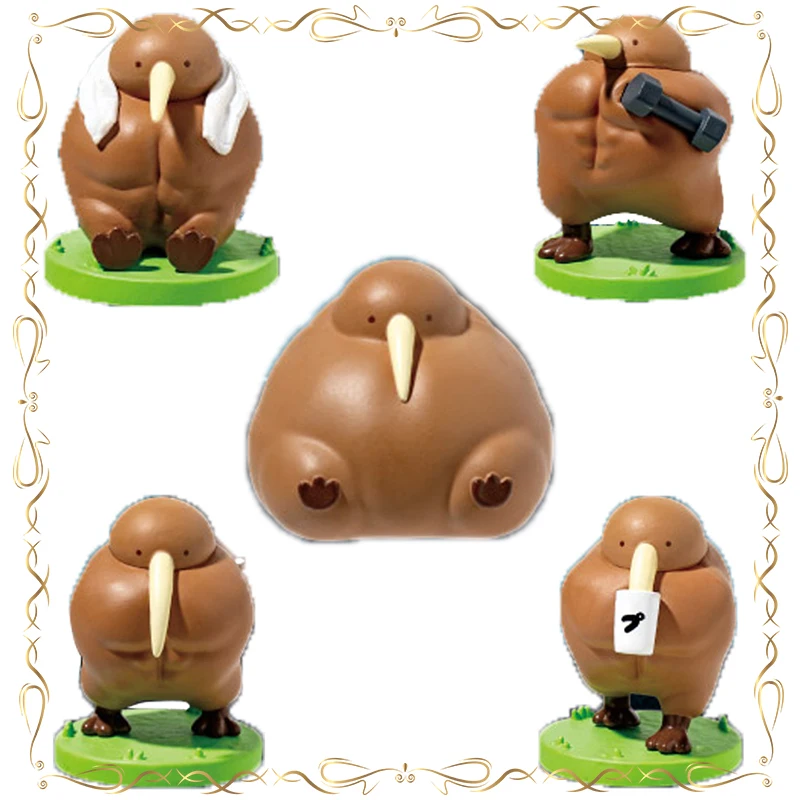 

Originality Muscle Workout Bird Gashapon Keepsake Desktop Ornament Action Figure Model Toys
