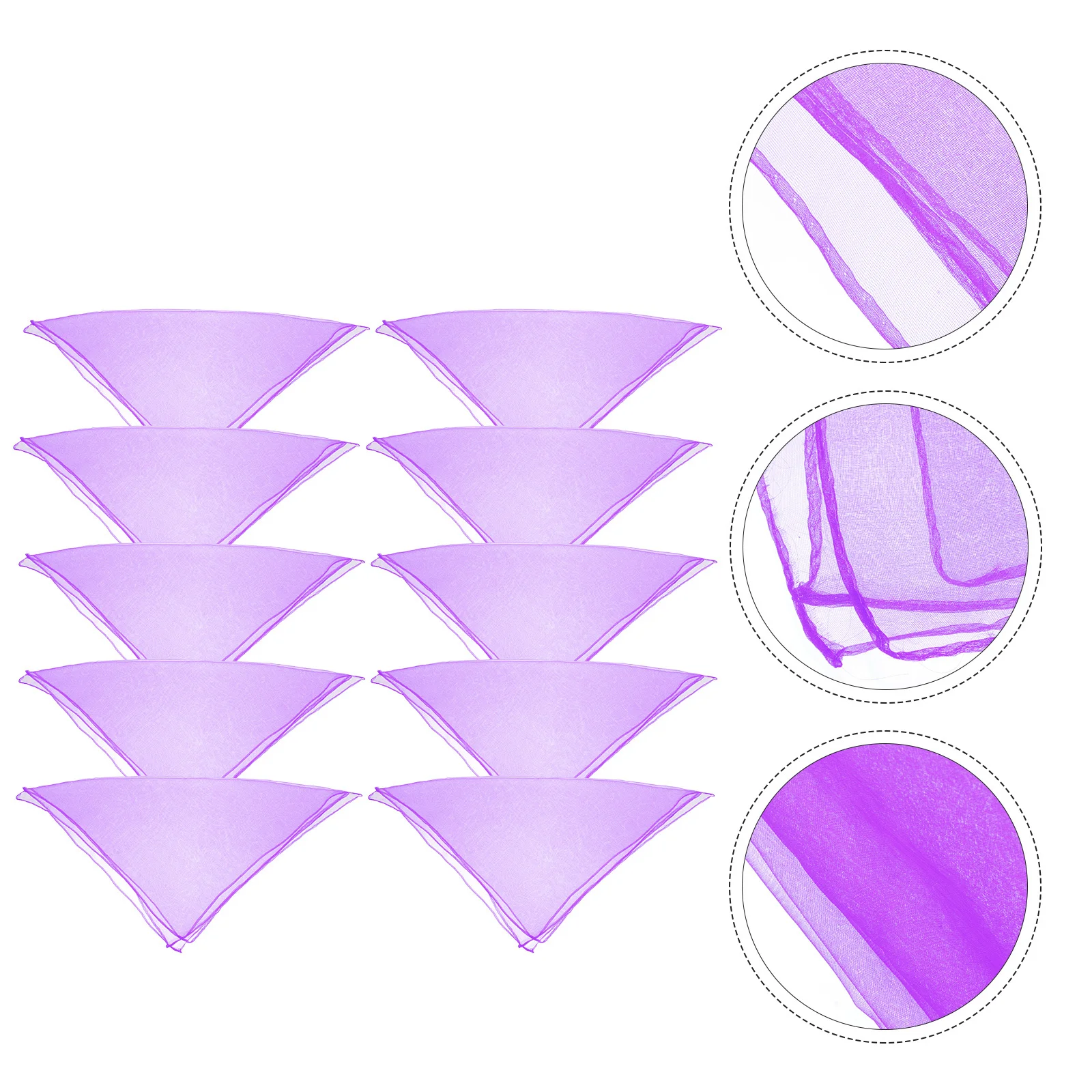 

10 Pcs Solid Color Square Scarf Dance Scarves Movement Performance Props Bulk Silky Chiffon Belly Dancing