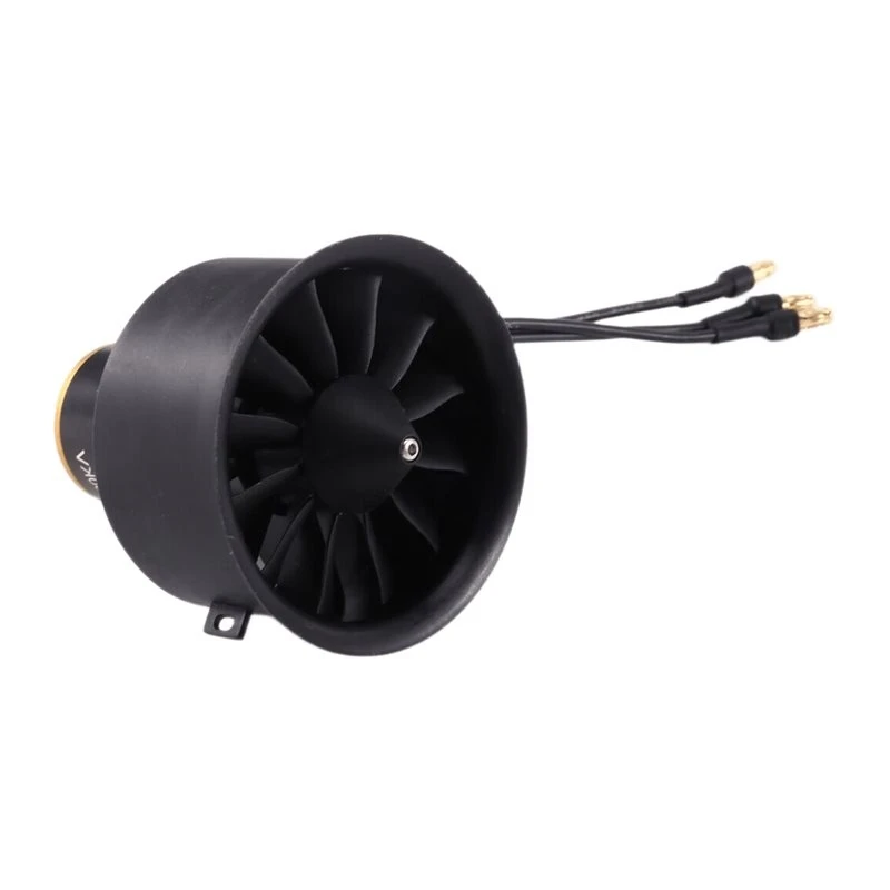ABTJ-Brushless Outrunner Motor 2627-4300KV For Model Jet Aircraft Hovercraft- 50Mm 12 Blades EDF Ducted Fan