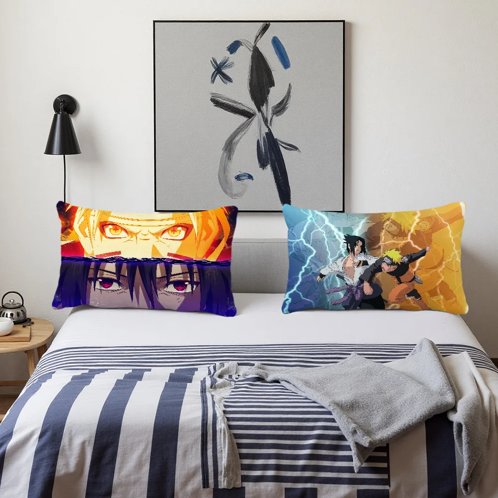 Immagine 5: Fodera per cuscino Anime N-Naruto, federa rettangolare stampata per comodino, divano, decorazione per la casa
