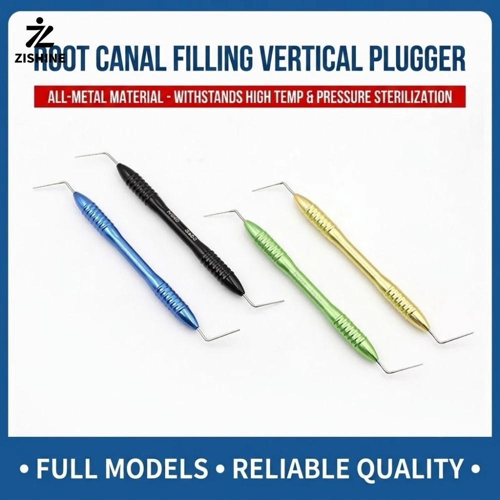 Upgraded Dental Endo Vertical Condenser 1Pc/4Pcs Set Flexible Ni-Ti Stainless Steel Hand Plugger Root Canal Obturation Tool