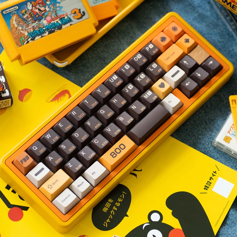 FBB Keycaps 800 ريترو ستايل PBT التسامي الحراري مخصص لوحة المفاتيح الميكانيكية Keycap لملحقات الكمبيوتر سمك 1.7 مللي متر