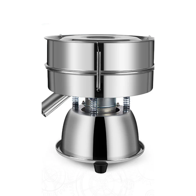 30cm Electric Vibrating Sieve Machine Powder Particles Flour Sifter Vibrator Deck Sifter Shaker Stainless without Mesh 110V