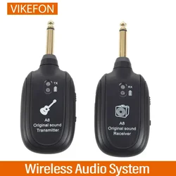 Wireless Guitar System Built in 4 channels Wireless Guitar TransmitterReceiver for Electric Guitar Bass Violin