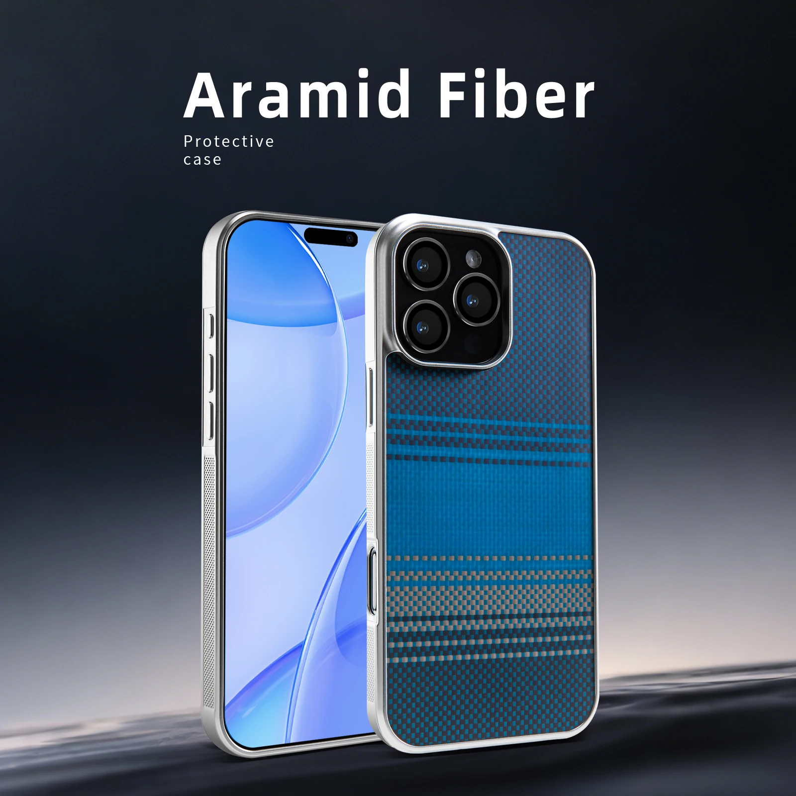 

Магнитный чехол из настоящего углеродного волокна | Глянцевый противоударный чехол с посеребренной рамкой для iPhone 12, 13, 14, 16 Plus Pro Max