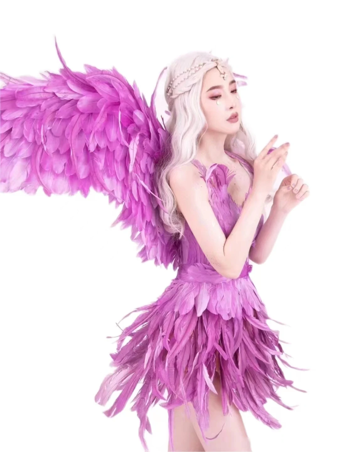 

Feather Wings Feather DIY Serious Performance Cosplay Props Wedding Photograph