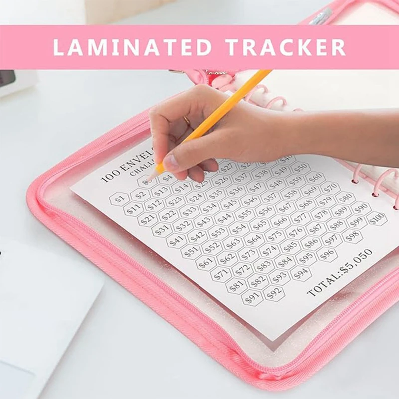 ملف توفير مغلف مع مظاريف نقدية ، غطاء بسحاب ، تخطيط الميزانية ، أو أو أو أو