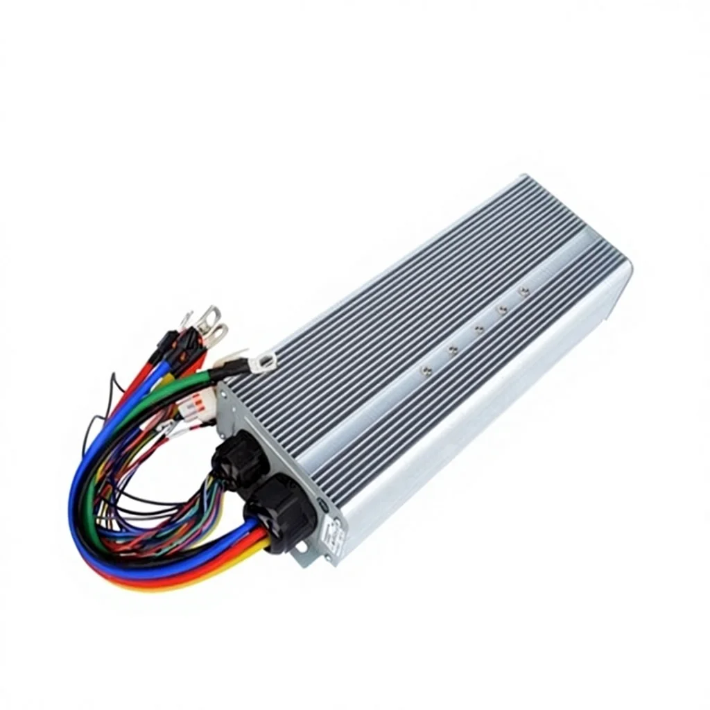 48V to 72V 6000W 100A Brushless DC Motor Controller with Plug and Dummy Socket for Electric Vehicles Electric Bikes Scooters