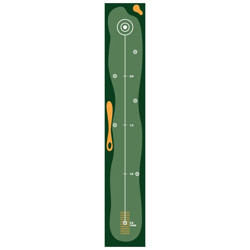 VIKAMA Golf Putting Mat - Green Golf Putter Practice Mat, Hitting Mat, Non-Slip and Wear-Resistant Game Carpet