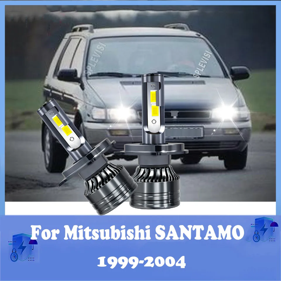 

2Pcs LED Headlight H4 Hi/Low Bulb Lamp 12V Car Kit For MITSUBISHI SANTAMO 1999 2000 2001 2002 2003 2004
