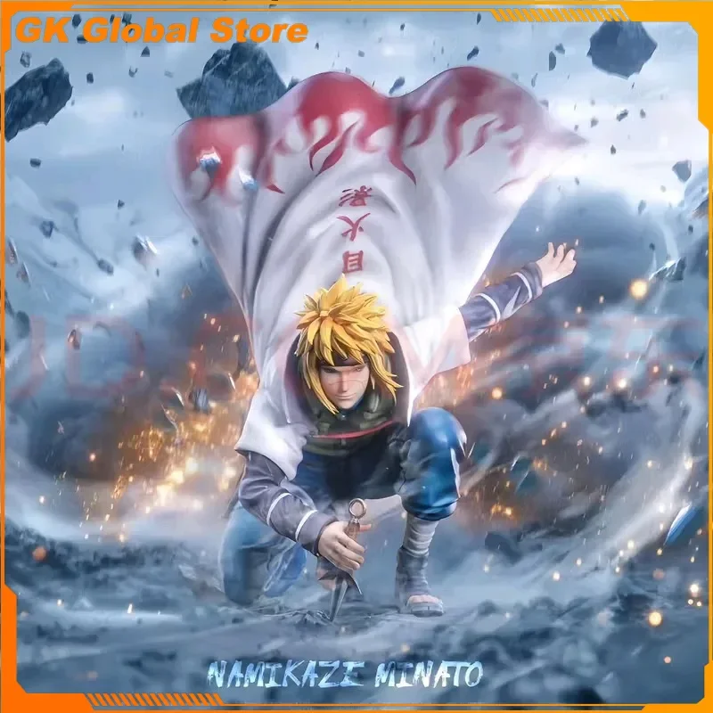 

22cm New NARUTO Anime Figure Namikaze Minato Peripherals Model Replaceable Header Statue Desktop Ornaments Birthday Gifts Toys