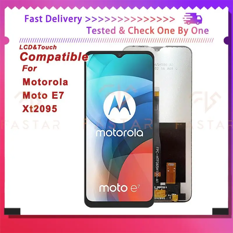 

E7 6.5"Original For Motorola Moto E7 Xt2095 LCD Display Touch Digitizer Assembly Replacement Phone Screen Moto E7 lcd