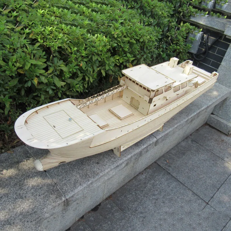 Model Kit Fujian Trawler Kit Wooden Structure Hand Assembled Model Kit Remote Control Boat