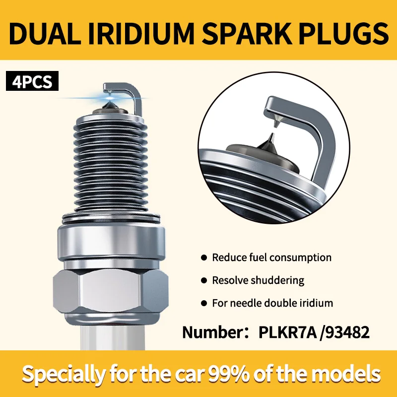 22401-AA781 Dual Iridium Spark Plugs LZKAR7B11 /93482 SILZKAR7B11 For Corolla 1.6L/1.8L Prius 1.8L