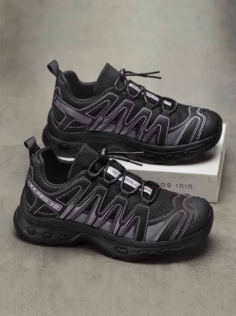 

Men's Summer Anti-slip Wear-resistant Mesh Sports Shoes Dad Style Thick Bottom Hiking Mountain Climbing Trendy Shoes