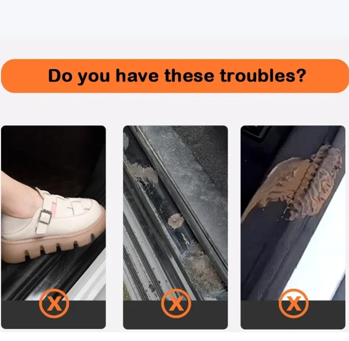 For Volkswagen Tacqua 2019-2025 Leather Car Stickers Door Sill Strips Anti-Step Protection Pedal Trunk Anti-Scratch Accessories