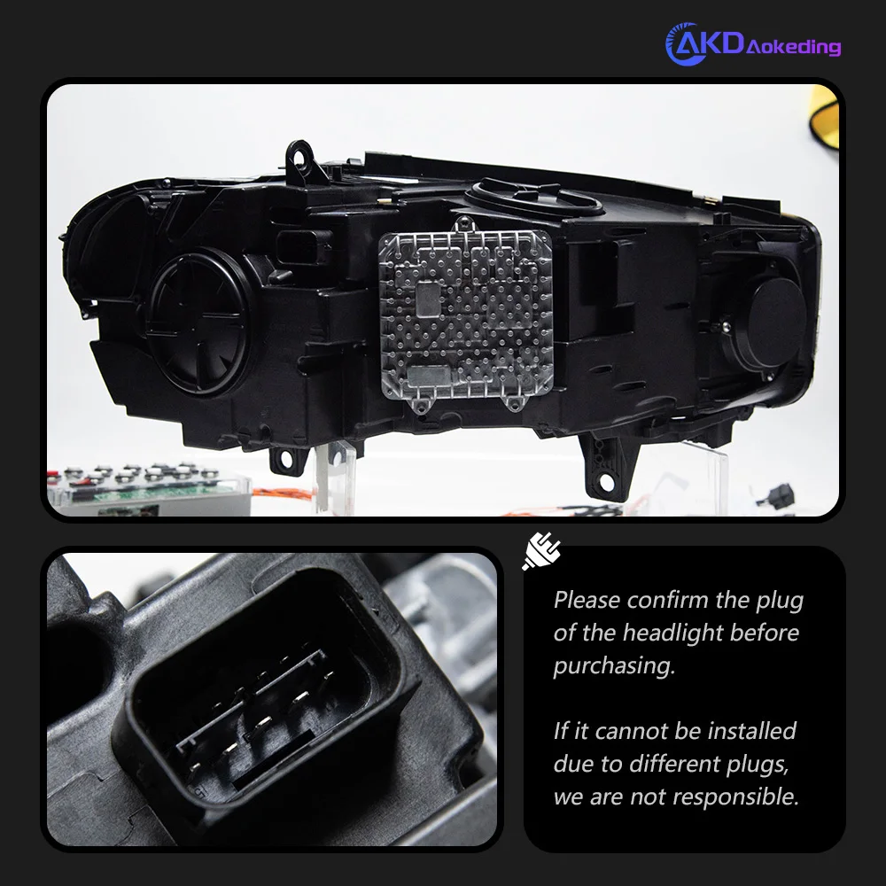 Car Lights for BMW X5 F15 X6 F16 2014-2018 LED Auto Headlights Assembly Upgrade High Configure Design Laser Lamp Accessories