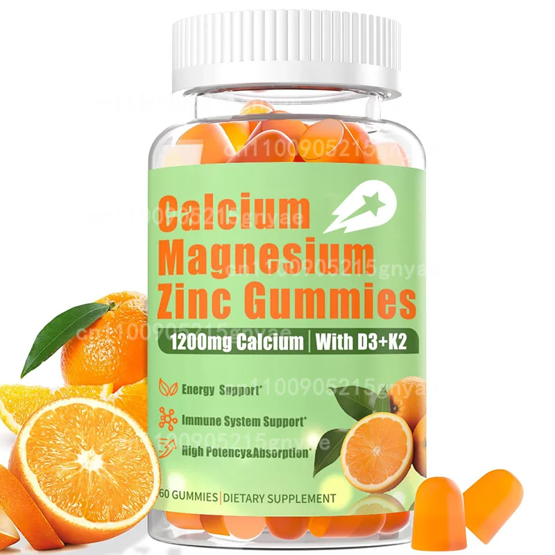 

Добавка кальция — кальция всего продуктов с K2 и D3 — комплексная добавка для здоровья костей со следами минералов, 60 капсул