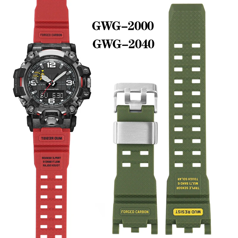 

Для G-SHOCK Casio ремешок для часов для мужчин второго поколения Big Mud King модифицированный GWG2000 GWG-2000 GWG-2040 резиновый ремешок из смолы