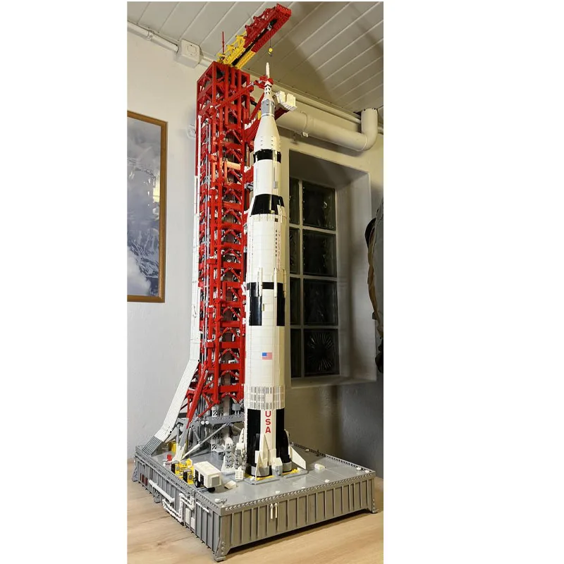 

MOC-186398 Гигантский запуск, пуповина, башня, строительные блоки, модель10214 деталей, MOC, креативные строительные блоки для мальчиков и детей на день рождения, игрушки, подарки